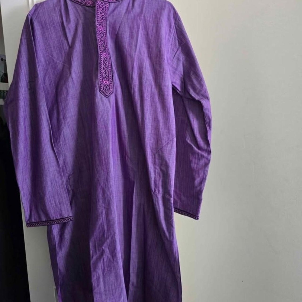 Purple Men's Kurta Shirt